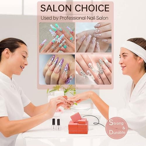 Maryton Mini Nail Buffer Blocks - 180/240 Grit Professional Salon Orange Buffers - Buff Nails Prior to Application of Gel Polish, Acrylic, 50 Count thumbnail 3