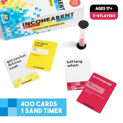 Incohearent, The Guess The Gibberish Party Game By Relatable, A Funny Card Game For Adults, Includes 300 Cards, Instructions, And 1 Sand Timer, Fun for Friendsgiving, or a White Elephant Gift thumbnail 5