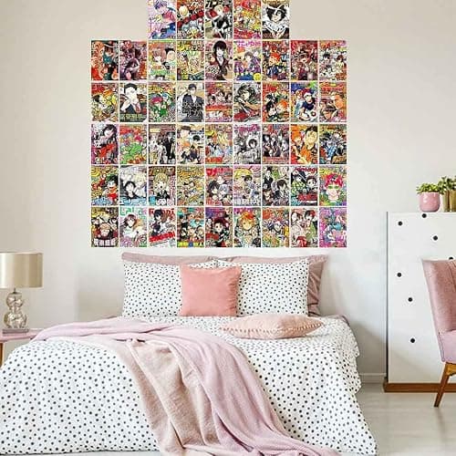 ALIBRAHIM 50Pcs Anime Magazine Wall Collage Kit, Aesthetic Picture Indie Room Decor, Fashion Room Decor for Teenagers, Room Wall Art Print, Dorm Photo Display, VSCO Posters for Bedroom thumbnail 5