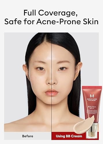 MISSHA M Perfect Cover BB Cream No.23 Natural Beige -Light/Medium with Cool/Neutral Undertone SPF 42 PA +++ 1.69 Fl Oz - Tinted Moisturizer for face with SPF thumbnail 4