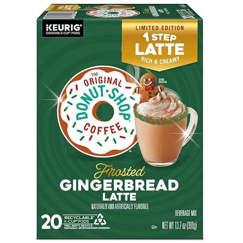 The Original Donut Shop One Step Latte, Frosted Gingerbread, Keurig Single Serve K-Cup Pods, 20 Count thumbnail 2