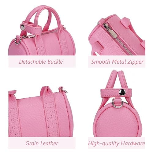 BBIQI Mini Stanley Cup Keychain for Stanley Purse Cute Stanley Cup Accessories Tumbler Bag Charm Mini Tote Bag for Women - Pink thumbnail 4