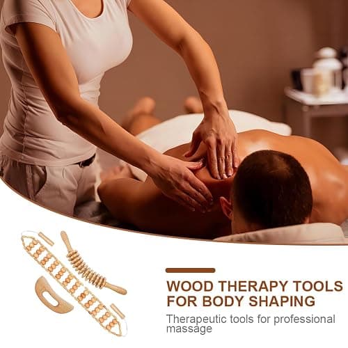 3PCS Wood Therapy Massage Tools, Lymphatic Drainage & Body Sculpting Wooden Massager, Maderoterapia Anti-Cellulite Tool for Deep Tissue Massage, Pain Relief & Muscle Recovery thumbnail 6
