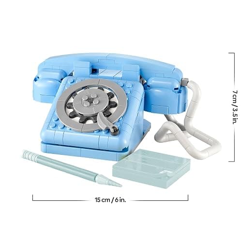 LEGO Creator 3in1 Retro Telephone Toy with Rotary Dial - Transforms into a 1980s Model or 2 Mobile Phones from the 2000s - Creative Gift for 8+ Year Old Girls & Boys - 31174 thumbnail 3