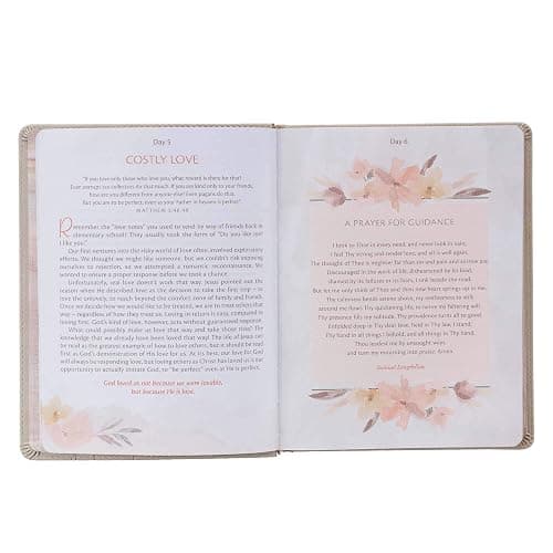 My Quiet Time Devotional - 365 Devotions for Women To Bring You Into The Peace Of The Presence of God Cappuccino, Faux Leather Flexcover Gift Book w/Ribbon Marker thumbnail 4