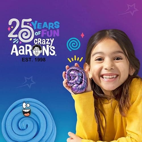 Crazy Aaron's Thinking Putty- Mini Tin - Funky Fidget - Clear Sensory Putty for Kids and Grown ups - 2" Tin - Creative and Endless Fun, Stress Relief Therapy Toys, Never Dries Out thumbnail 6
