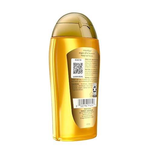 OGX Renewing + Argan Oil of Morocco, Cold-Pressed Argan Oil for Hair Penetrating Treatment & Shine, Moisturizing & Strengthening Silky Oil for All Hair Types, Paraben & Sulfate Free, 3.3 fl oz thumbnail 8