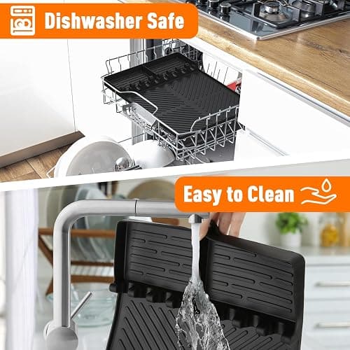 Silicone Grill Mat Compatible with Blackstone, Black | Silicone Griddle Tools with Drip Pad, Spatula Mat, For Outdoor Grill Kitchen Counter thumbnail 6