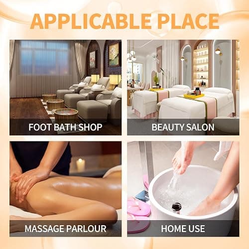 nbc BeautiLab Pedicure Kit Foot Soak Set: Bubble Salt, Sugar Scrub, Massage Mask, Massage Lotion in a Box, 4 Step Foot Spa Kit for Dry Feet,Tired Feet（3 Set Tropical Fruit) thumbnail 8