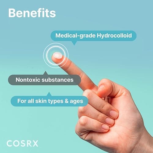 COSRX Acne Pimple Patch Absorbing Hydrocolloid Original 3 Size Patches for Blemishes and Zits Cover, Spot Stickers for Face and Body, Stocking Stuffers, Holiday Gifts, Gifts For Women (72) thumbnail 5