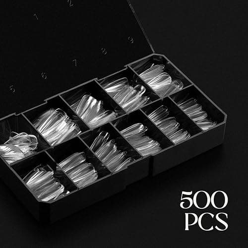 Aprés Gel-X® Sculpted Stiletto Long Tip Box | 500pc Gel-X Tips, 11 Sizes 00-9, Premium Quality thumbnail 3