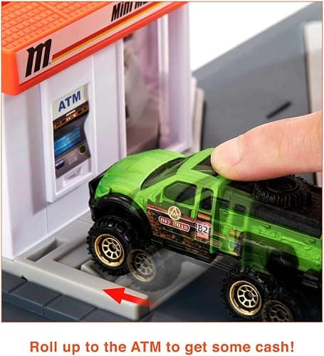 Matchbox Toy Cars Playset, Action Drivers Fuel Station & 1:64 Scale Toy Truck, Moveable Gas Hoses & Car-Activated Features thumbnail 6