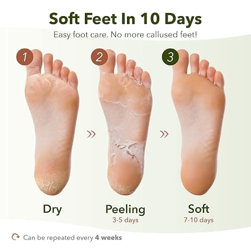 Purederm Shiny & Soft Foot Peeling Mask (3 pack) - For smooth and moist baby skin with Exfoliating peel off Calluses, Dry Skin, Cracked Heels - Men and Women thumbnail 4