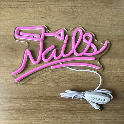 Nails Neon Sign, Custom Led Nail Salon, Beauty Room Wall Art,Salon Room Signs,Lash Room Welcome Sign,Neon Beauty Art thumbnail 6