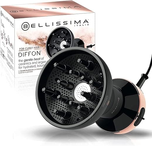 Bellissima Diffon Hair Diffuser and Ceramic Curly Hair Dryer - DF1 5000 - Lightweight and Compact - Image 1