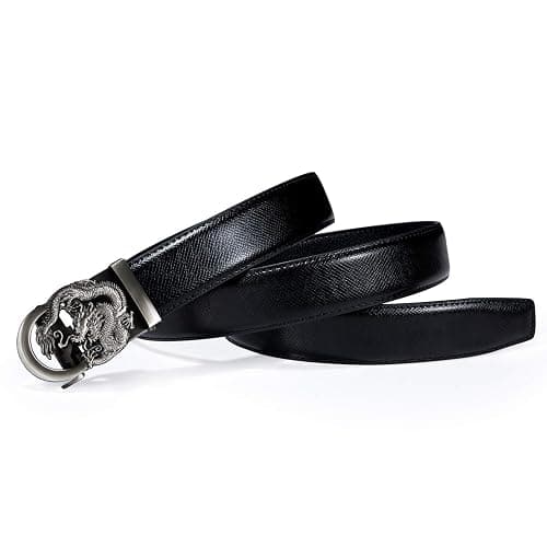Dubulle Men's Ratchet Belt Gold/Black/Red/Green/Blue/White Automatic Buckle Business Casual Belt Gift - Adjustable Fit thumbnail 6