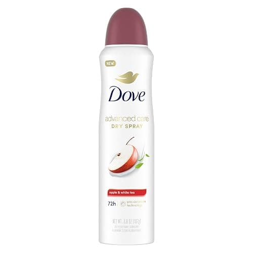 Dove Advanced Care Antiperspirant Deodorant Spray Apple & White Tea to help skin barrier repair by boosting skin's ceramide levels 72-hour odor and sweat protection 3.8 oz - Image 1
