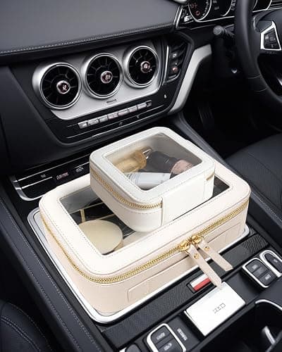FFpaw Travel Clear Makeup Bag Set, TSA Approved Cosmetic Bag Case with Zipper Portable Makeup Pouch Toiletry Bag Women Traveling Cosmetic Organizer Storage Bag Car Organizer Car Essentials for Women thumbnail 6