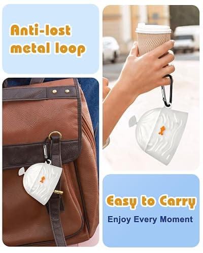 Boaretiu for Airpods 4th 2024 Case Cute Cartoon Kawaii - with Keychain Funny Design Cover Shell for Girls Teens Women Cases for Air Pods 4th, Fish thumbnail 3