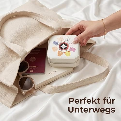 XIAZHDZ Korea Pop Merch Schmuckbox – Schmuck Organizer für STAYs | Tragbare Aufbewahrungsbox für Ringe, Ohrringe & Ketten | Korea Fan Geschenkidee thumbnail 4