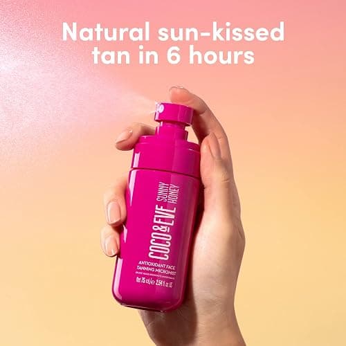 Coco & Eve Antioxidant Tanning Micromist. Sunless Self Tanning Face Mist with Antioxidants to Boost Hydration. Quick, Flawless, Streak Free Face Tan. (2.54 fl oz) thumbnail 2