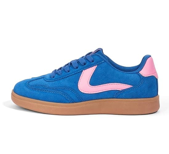 LUCKY STEP Women's Retro Fashion Sneakers Classic Casual Walking Shoes Non Slip Comfort Skate Shoes - Image 1