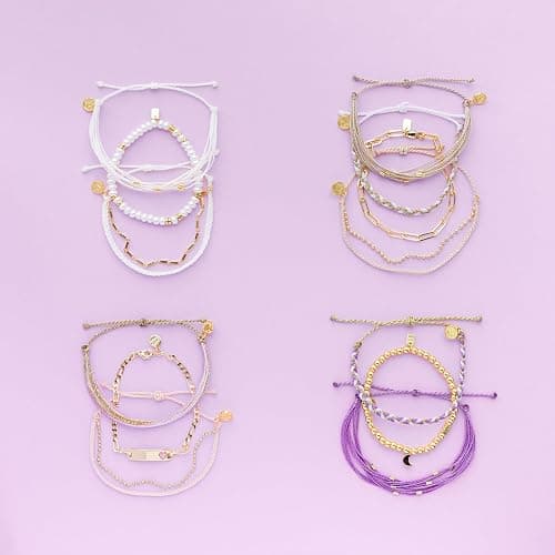 Pura Vida Bracelet Sweet Honey Bracelet Stack, 3 Stackable Bracelets for Women thumbnail 5