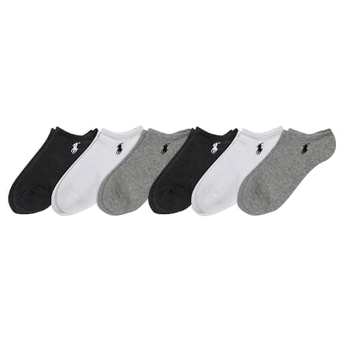 POLO RALPH LAUREN Women's Classic Sport Flat Knit Low-Cut Socks (6-Pack) - Image 1