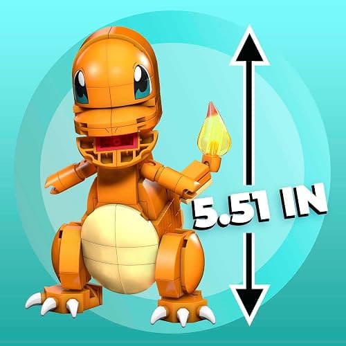 MEGA Pokémon Building Toys Set, Build & Show Charmander with 180 Pieces, 4 Inches Tall, for Kids thumbnail 5