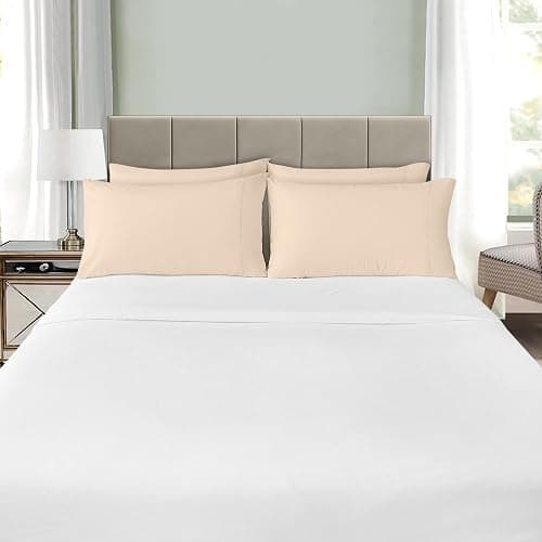 Utopia Bedding Queen Pillow Cases - 12 Pack - Envelope Closure - Soft Brushed Microfiber Fabric - Shrinkage and Fade Resistant Pillow Covers Queen Size 20 X 30 Inches (Queen, Beige) thumbnail 2