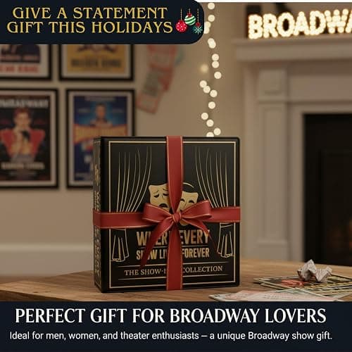 Broadway Playbill Binder with sleeves, Playbill Theater Holder & Showbill binder Organizer Album, Playbill Gifts for Women & Men, and Musical Theater Show Lovers, 25 protective sheets thumbnail 6