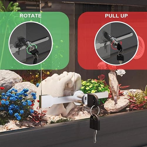 WAYTRIM Reptile Terrarium with Stand, 30 Gallon Reptile Tank with Adjustable Storage Cabinet, Wheels & Metal Mesh Roof Door, Reptile Habitat Enclosure for Snake/Lizard/Gecko thumbnail 4