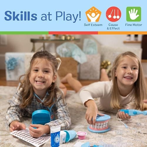 Melissa & Doug Super Smile Dentist Play Set, 25-Piece Dentist Kit with Oversized Teeth, Large Tools & Accessories, Kids Toys for Girls & Boys 3+ thumbnail 5