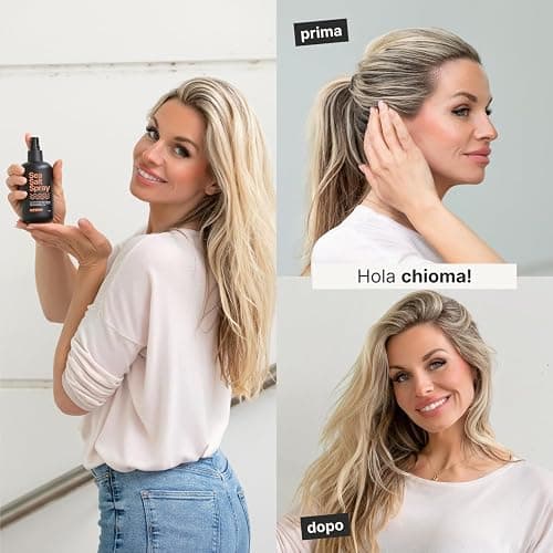 IMPERIO Sea Salt Spray - 250ml Premium Sale Marino per Capelli Più Folti e Texture Stabile - Perfette Beach Waves, Più Volume e Presa Grazie alla Potenza del Mare - Unisex Profumo thumbnail 7