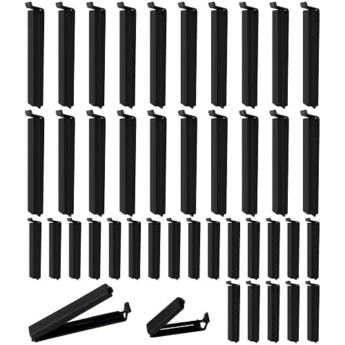 Redamancy 40 PCS Pince Sachet Alimentaire, Longueur 6/11cm Clip Fermeture Sachet en Plastique, Pince Alimentaire, pour Sachets Bonbons Biscuits Snack - Image 1