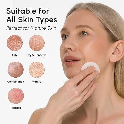MAREE Glycolic Acid Pads - Toner Pads for Face Cleansing - Exfoliating Pad with Tea Tree Oil, Salicylic Acid & Vitamins E, B3, B5 - Acne Clearing, Skin Pore Resurfacing & Radiance Device - 50 Count thumbnail 9