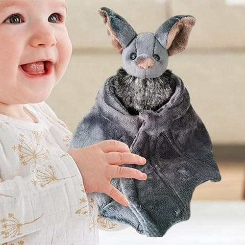 Tuxuseo Fleder-Maus Stofftier Plüsch | 30 cm Halloween Spielzeug | Kuscheltier Fleder-Maus Groß Mit Band | Halloween-Dekoration Partyzubehör - Geburtstagsgeschenk Für Kinder Und Erwachsene thumbnail 5