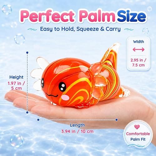 Axolotl Squishy Toy,Soft TPR Slow Rising Squeeze Toy（Orange | Swirl Stress Balls for Kids Adults Squishies Stress Relief,Sensory Fidget Toys Squishy for Anxiety for Kids Youth Adults thumbnail 2