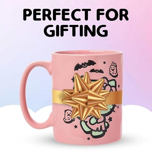 Silver Buffalo Sanrio Hello Kitty Halloween Frankenstein Wax Resist Ceramic Pottery Mug, 17 Ounces thumbnail 6
