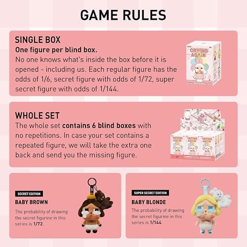 POP MART Crybaby Tears Factory Series - Vinyl Face Plush Blind Box, Random Design Action Figures Collectible Toys Home Decorations, Holiday Birthday Gifts, Single Box thumbnail 4
