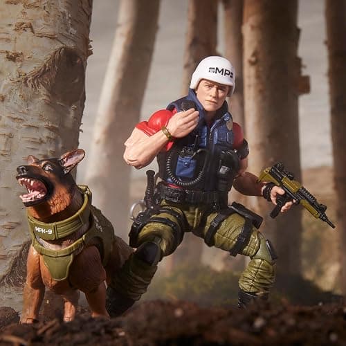 G.I. Joe Classified Series #157, Christopher Law Lavigne & Order, Collectible 6 Inch Action Figure & German Shepherd Dog Figure with 14 Accessories | G.I. Joe Classified 6 Inch Action Figure Deluxe - Christopher Law Lavigne & Order #157 thumbnail 6