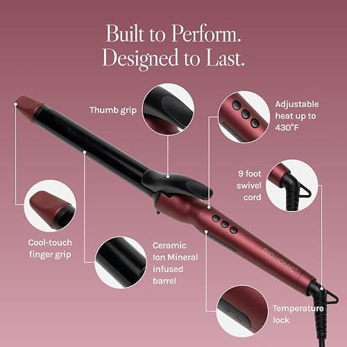 Bio Ionic Long Barrel Styler,Curling Iron with Moisture Heat Technology & NanoIonic MX, Verstatile Curling Wand thumbnail 5