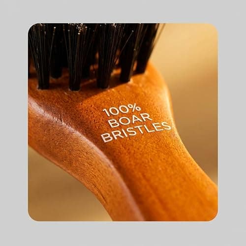Goody Smoothing Hairbrush with Natural Boar Bristles for Frizz Control, Flyaway Control, Smooth Shiny Finish, Wooden Styling Brush for All Hair Types thumbnail 4