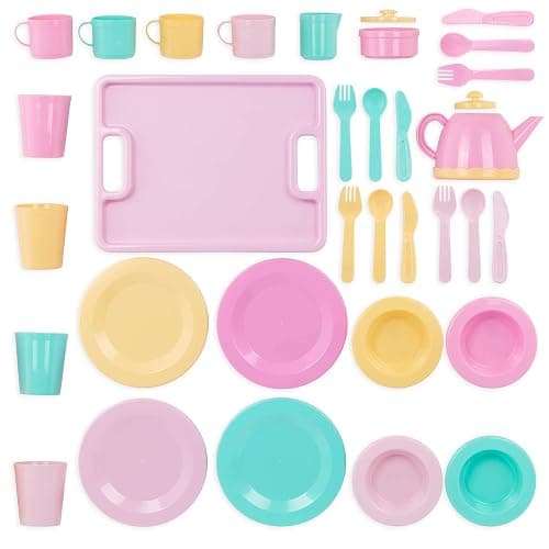 Battat – Play Circle – Dish Set – Plates, Cups, and Tea Party Toys – Kitchen Toys for Toddlers – Pretend Play – 3+ Years(34 Pieces) thumbnail 9