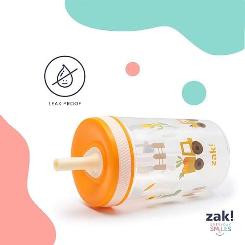 Zak Designs Bluey Kelso Toddler Cups For Travel or At Home, 15oz 2-Pack Durable Plastic Sippy Cups With Leak-Proof Design is Perfect For Kids (Bluey & Friends) thumbnail 5