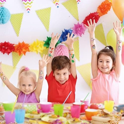 Partywind 24 Sheets Glow Temporary Tattoos for Kids, 215 Luminous Mixed Styles Tattoo Stickers for Party Supplies Favors for Boys and Girls, Cute Toys Goodie Bag Stuffers thumbnail 6
