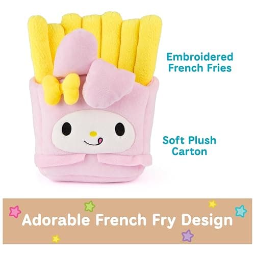 GUND Sanrio Official Hello Kitty and Friends My Melody French Fries Plush, Collectible Plush Toy, Stuffed Animal for Ages 1 and Up, Pink/Yellow, 8” thumbnail 6