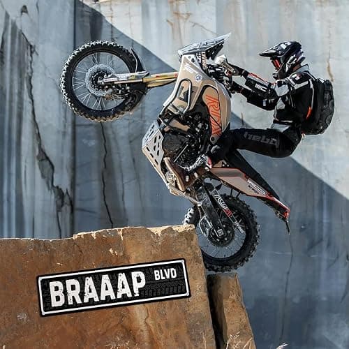 Vintage Motorcycle Gifts for Men - Motocross Day Dirt Bike Racing Wall Decor for Man Cave Garage, Retro Biker Fathers Gifts, Premium Aluminum Tin Plaque Street Art Poster thumbnail 2