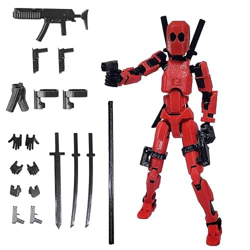 FoxVilla Assembly Completed T13 Action Figure, Titan 13 3D Printed Action Figure, 3D Printed Titan13, Assembled Dummy 13 Lucky 13 Toy Figure - Image 1