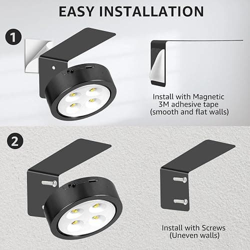Matte Black Rechargeable Poster Lights thumbnail 7